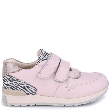 Hamburg różowe trampki dziecięce ze skóry naturalnej