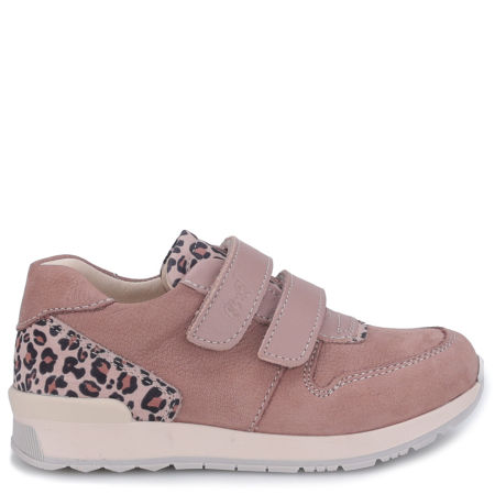 Hamburg beżowe trampki dziecięce ze skóry naturalnej