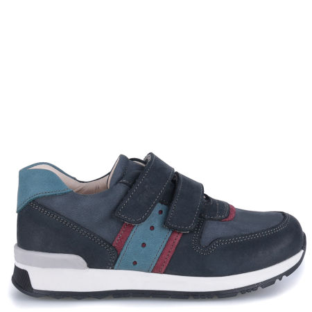 Hamburg granatowe trampki dziecięce ze skóry naturalnej