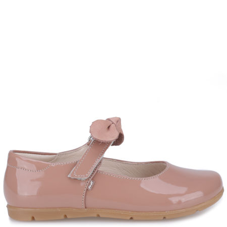Vienna lakierowane baleriny dziecięce ze skóry naturalnej