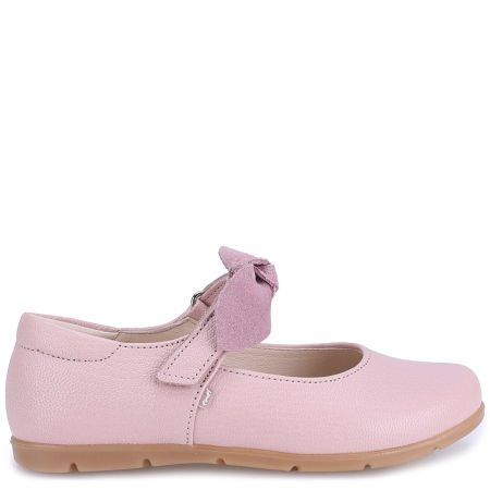 Vienna różowe baleriny dziecięce ze skóry naturalnej