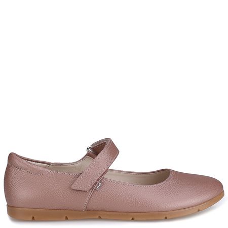 Vienna różowe baleriny dziecięce ze skóry naturalnej