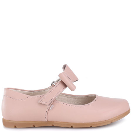 Vienna różowe baleriny dziecięce ze skóry naturalnej