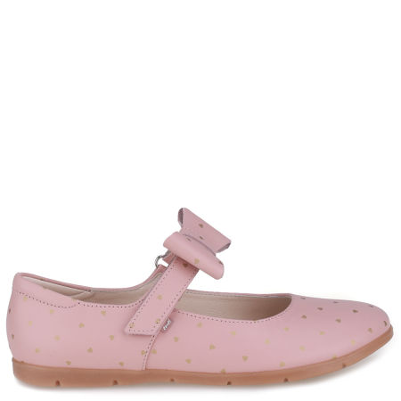 Vienna różowe baleriny dziecięce ze skóry naturalnej