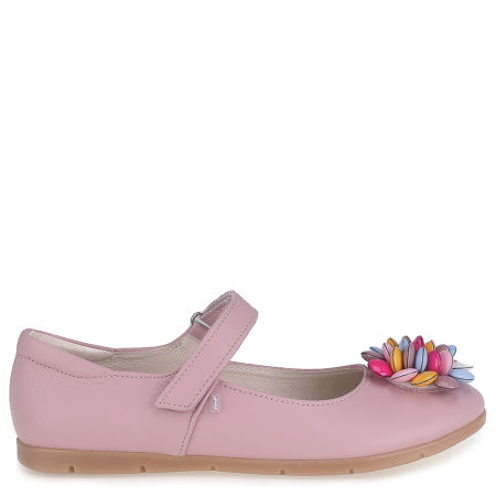 Vienna różowe baleriny dziecięce ze skóry naturalnej