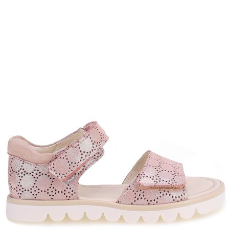 Toscana różowe sandały dziecięce ze skóry naturalnej