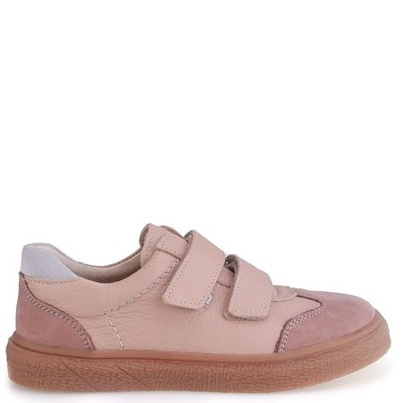 Nelson beżowe trampki dziecięce ze skóry naturalnej