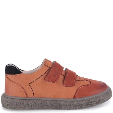 【メル11883②】 Tokyo Roczki® beżowe trzewiki dziecięce ze skóry naturalnej