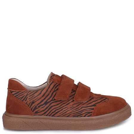 Nelson brązowe trampki dziecięce ze skóry naturalnej