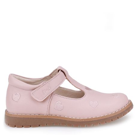 Larisa różowe baleriny dziecięce ze skóry naturalnej