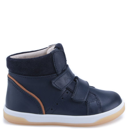 Hudson granatowe trampki dziecięce ze skóry naturalnej