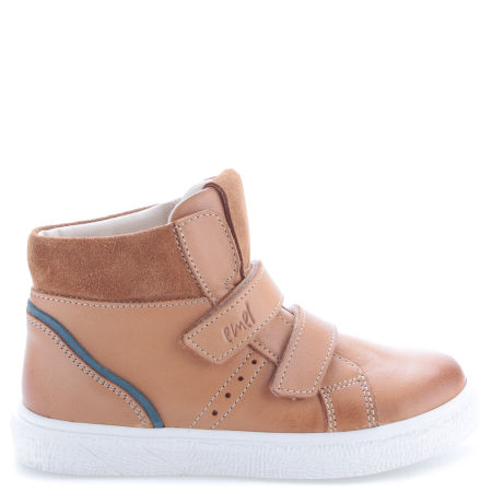 Hudson brązowe trampki dziecięce ze skóry naturalnej