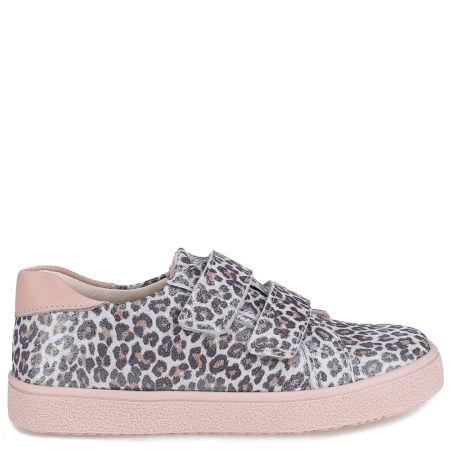 Madrid beżowe trampki dziecięce ze skóry naturalnej