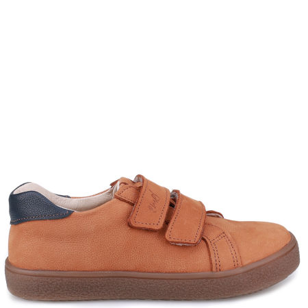 Madrid brązowe trampki dziecięce ze skóry naturalnej