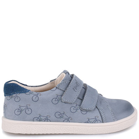 Madrid niebieskie trampki dziecięce ze skóry naturalnej