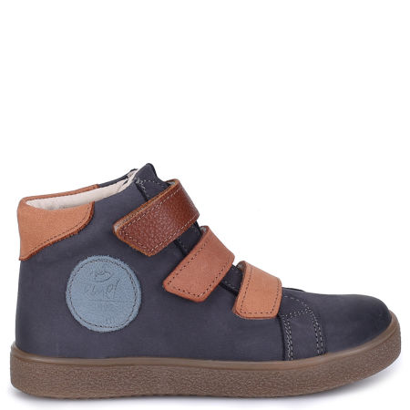 Chester granatowe trampki dziecięce ze skóry naturalnej