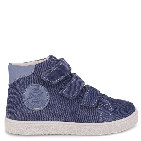 Chester granatowe trampki dziecięce ze skóry naturalnej