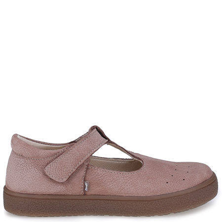 Manisa beżowe baleriny dziecięce ze skóry naturalnej