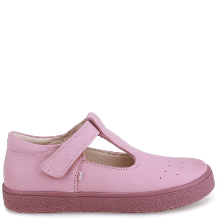 Manisa różowe baleriny dziecięce ze skóry naturalnej