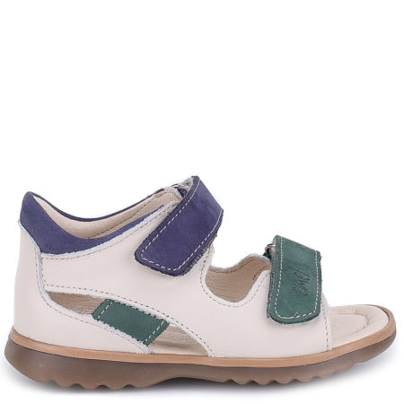 Puerto kolorowe sandały dziecięce ze skóry naturalnej 