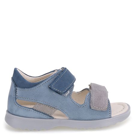 Puerto niebieskie sandały dziecięce ze skóry naturalnej 