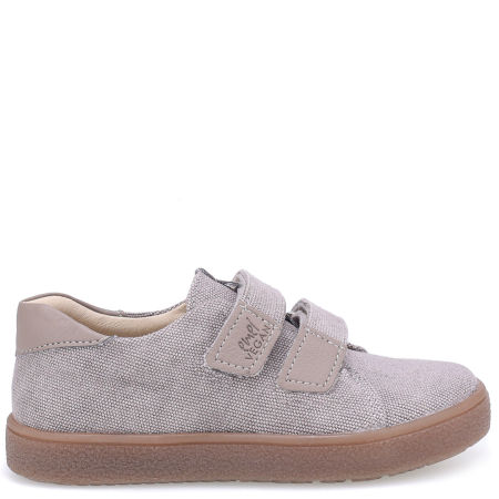 Madrid Vegan szare trampki dziecięce z bawełny organicznej