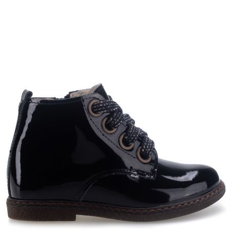 Brixton czarne trzewiki dziecięce ze skóry naturalnej