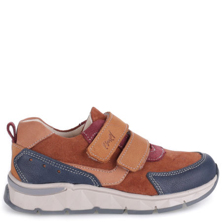  Barcelona brązowe trampki dziecięce ze skóry naturalnej