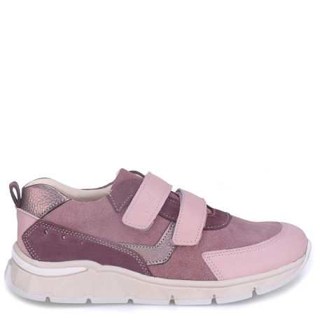  Barcelona fioletowe trampki dziecięce ze skóry naturalnej