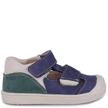 Athens granatowe sandały dziecięce ze skóry naturalnej