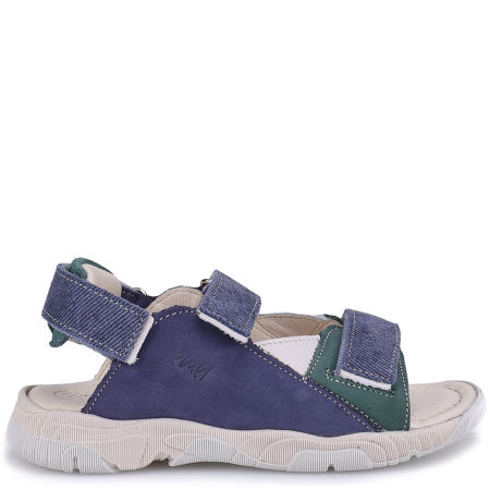 Miami granatowe sandały dziecięce ze skóry naturalnej