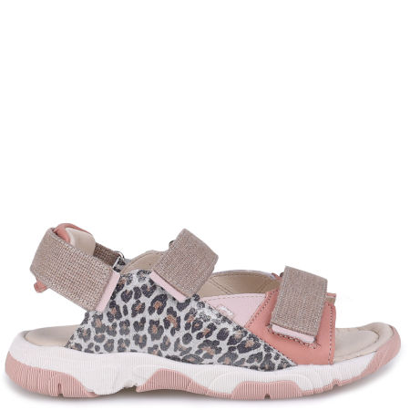 Miami beżowe sandały dziecięce ze skóry naturalnej