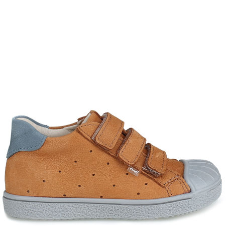 Berlin brązowe trampki dziecięce ze skóry naturalnej