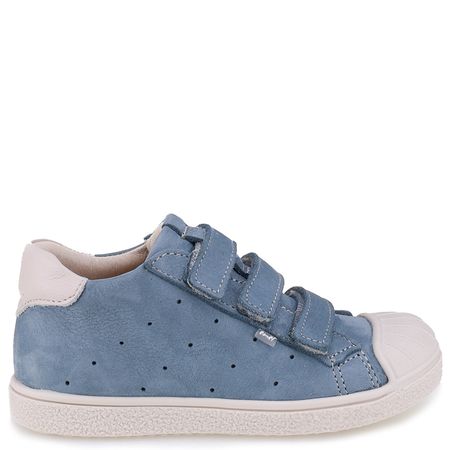 Berlin niebieskie trampki dziecięce ze skóry naturalnej