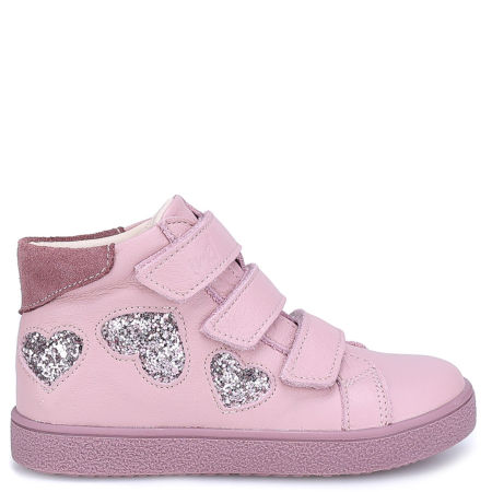 Chester różowe trampki dziecięce ze skóry naturalnej