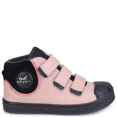 Silverstone membrana różowe trampki dziecięce ze skóry naturalnej