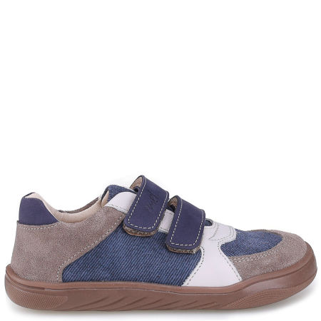 Balaton Barefoot granatowe trampki dziecięce ze skóry naturalnej