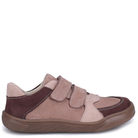 Balaton Barefoot beżowe trampki dziecięce ze skóry naturalnej