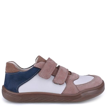 Balaton Barefoot beżowe trampki dziecięce ze skóry naturalnej