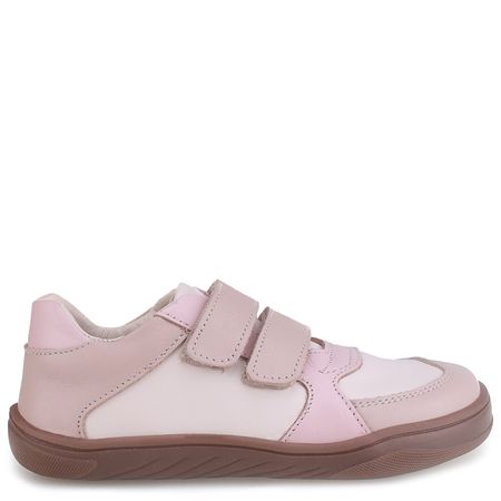 Balaton Barefoot beżowe trampki dziecięce ze skóry naturalnej