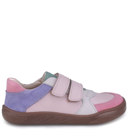 Balaton Barefoot różowe trampki dziecięce ze skóry naturalnej