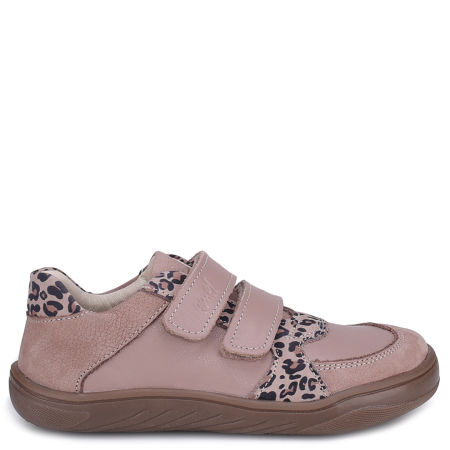 Balaton Barefoot beżowe trampki dziecięce ze skóry naturalnej