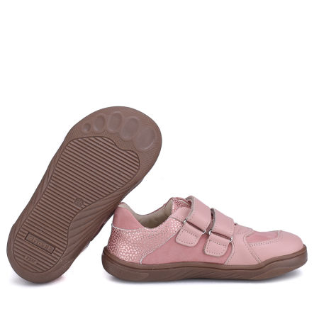 Balaton Barefoot różowe trampki dziecięce ze skóry naturalnej zdjęcie 2