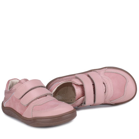 Balaton Barefoot różowe trampki dziecięce ze skóry naturalnej zdjęcie 4
