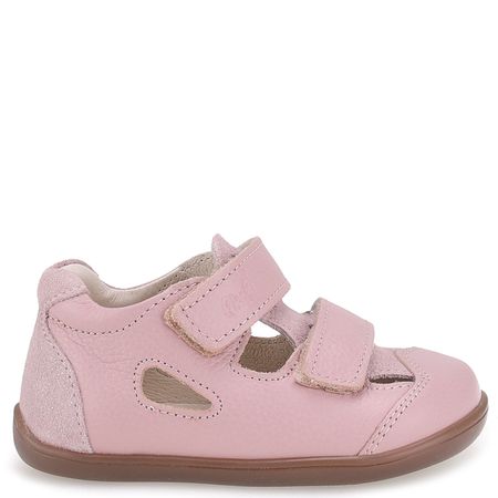 Ibiza Barefoot różowe sandały dziecięce ze skóry naturalnej