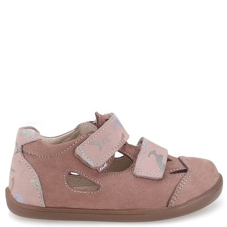 Ibiza Barefoot brązowe sandały dziecięce ze skóry naturalnej