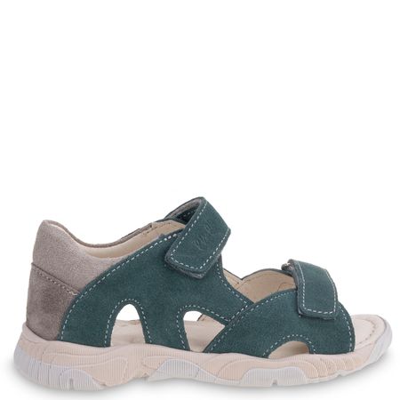 Arizona zielone sandały dziecięce ze skóry naturalnej