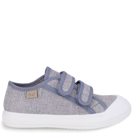 Niebieskie tenisówki dziecięce Emel z bawełny organicznej