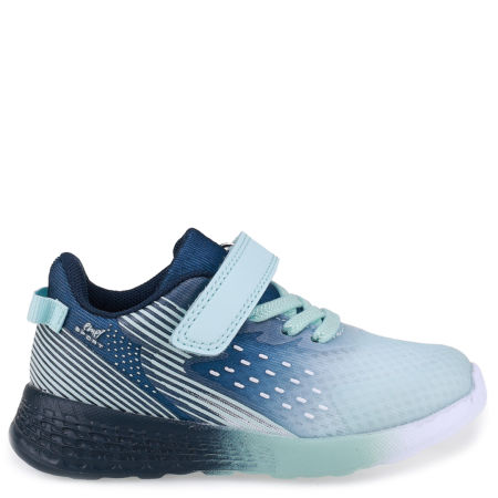 Emel Sport Granatowo-Miętowe Sneakersy Dziecięce Na Rzep