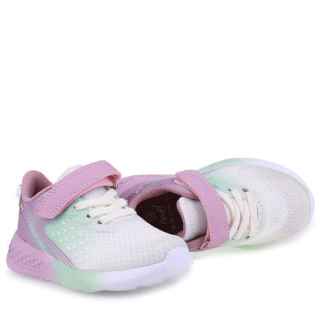 Emel Sport Różowo-Miętowe Sneakersy Dziecięce Na Rzep zdjęcie 4